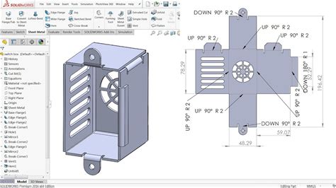 how to make a sheet metal box in solidworks|sheet metal exercises solidworks pdf.